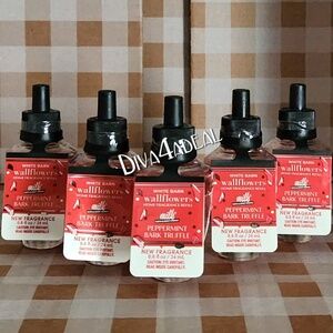 5X Bath & Body Works X Milkbar PEPPERMINT BARK TRUFFLE Wallflower Refill Bundle